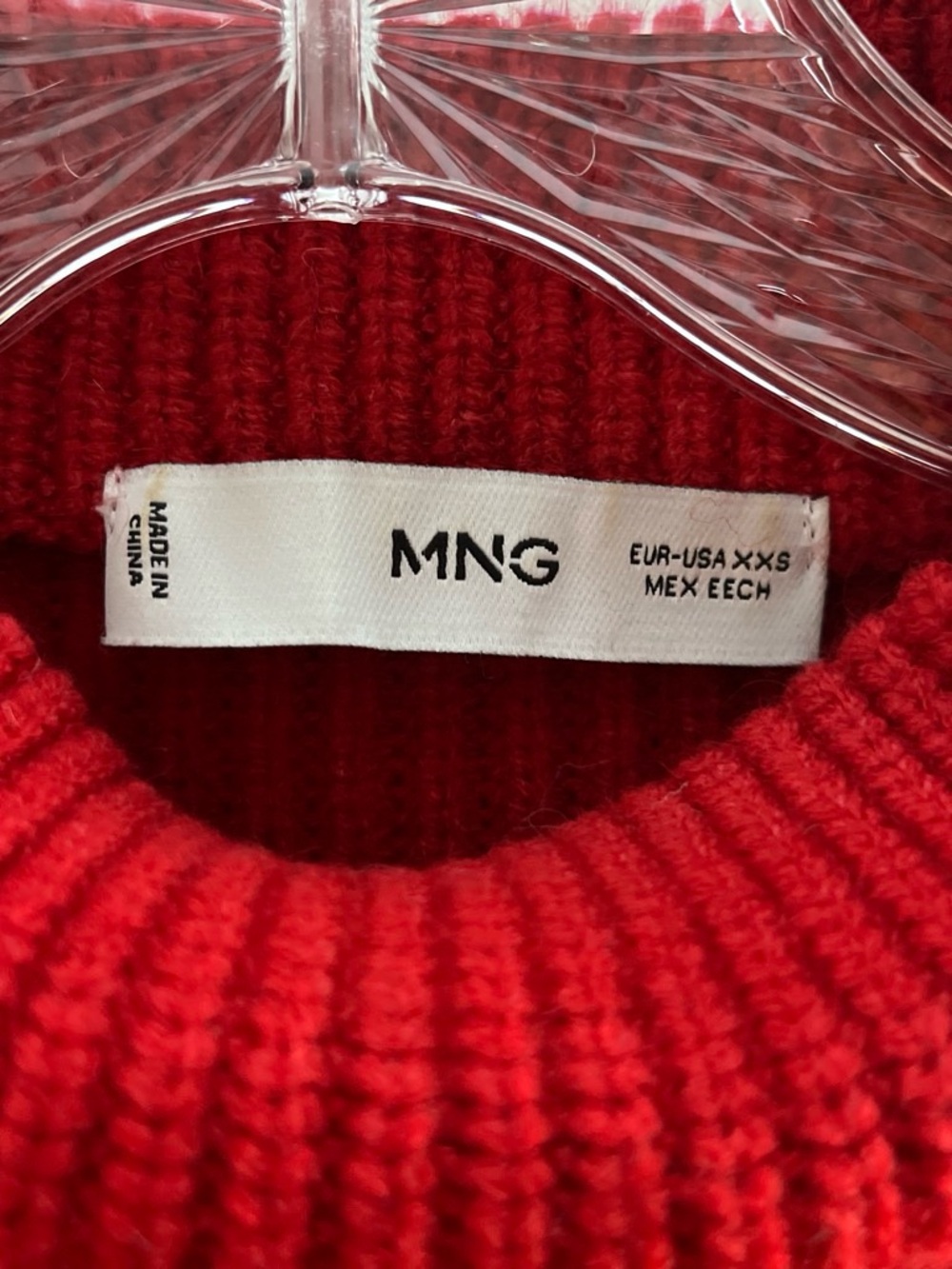 Mango Red Ribbed Turtleneck Sweater - Picture 3 of 3